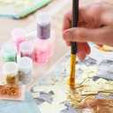 Daifunli 152 Pcs Holographic Chunky Glitter, Gold Foil Flakes, Dried Pressed Flowers and Double-Sided Faux Butterfly Epoxy Resin Jewelry Molds Kit for DIY Art and Crafts Candle Soap Jewelry Making