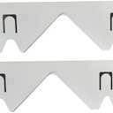Stoves Gaps Covers Stoves Counter Cover Side Guards Easy to Clean Stoves Gaping Filler Oven Filler, White