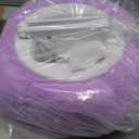 CreaDream Pumpkin Tablet Pillow Stand Holder for Kindle iPad, Adjustable Phone Pillow Stand for Lap Bed with Detachable Snack Bowl, Compatible with 4.7"-13" Tablet, iPad, iPhone, Samsung Tabs, Kindle (Purple)