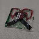 2 Pieces Rear Bumper Warning Ring Car Mirror Hanging Ornament, Home Christmas Tree Party Decoration Handle Ring Subway Bus Handle Straps for Car Interior Exterior Decoration (Red)