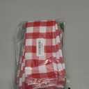 Blue Needles Gingham Buffalo Plaid Cloth Napkins 100% Cotton Set of 12 Dinner Table Napkins 18x18 inch Soft, Reusable, Washable Perfect for Spring Summer Easter & Everyday Use - Red & White