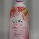 Olay Body Wash for Women, 24/7 Skin-Loving Freshness, Miami Mocktails, Plant Based Cleansers, Vitamin B3 & Antioxidant Blend, All Skin Types, Berry Passionate with Passionfruit & Guava Scent, 22 fl oz