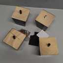 AORYVIC Wood Furniture Legs 3 inch Sofa Legs Pack of 4 Square Couch Legs Brown Mid-Century Modern Replacement Legs for Armchair Recliner Coffee Table Dresser (3 inch (4pcs) Standard (With hanger bolt))