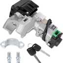 Ignition Switch Lock Cylinder with 2 Keys (with Chip) Compatible with 2003 2004 2005 Honda Civic Hybrid Sedan 1.3L, Compatible with 2001 2002 2003 2004 2005 Honda Civic GX Sedan 1700CC 1668CC 1.7L