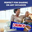 CRUNCH, Bulk 18 Pack, Milk Chocolate and Crisped Rice, Full Size Holiday Candy Bars, Stocking Stuffers, Individually Wrapped, 1.55 oz Each