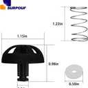 2-Pack Coffee Replacement Brew Basket Spring Loaded Stopper Kits Fits For Mr. Coffee Black and Decker Hamilton coffee maker parts, Parts Number 990117900 990237500 Coffee Machine Accessory