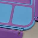 Bento Box for Kids Girls Boys, Bento Box Adult Lunch Box with 4 Compartments, Lunch Containers with Utensils, Sauce Jar, Muffin Liners for School, 40 Oz/5 Cup, Purple (1200ML)