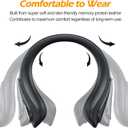 JODNO Portable Neck Warmer Rechargeable, Soft Leather Cordless Neck Heater Wrap Graphene Heated Scarf with 12 Heat Levels, Hand Warmers Electric Heating Pad for Pain Relief, Warm Gifts for Women Men