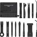 GOOACC 13PCS Nylon Trim Removal Tool Set for Bumper Fastener Rivet Clips Car Door Clip Panel Audio Video Dashboard Dismantle Black