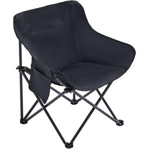 Portable Camping Chair - Heavy Duty Folding Backpacking Chairs, Collapsible Heavy Duty Packable Lightweight Backpack Chair Compact for Outdoor Camp, Travel, Beach, Picnic, Hiking, 13.38 in x 13.38 in x 27.56 in