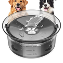 2L/70oz Dog Water Bowl No Spill Slow Water Feeder,Large Capacity Pet Water Dispenser,Pet Water Bowl for Vehicle/Outdoor/Indoor(Grey)