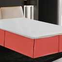 Linen Plus Queen Size Luxury Tailored Bed Skirt 14" Drop Pleated Styling Dust Ruffled Solid Coral New