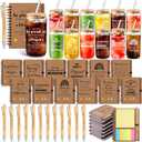 Skylety 12 Set Team Employee Appreciation Gifts Bulk Thank You Tumblers with Lid Inspirational Spiral Notebooks Sticky Pens for Staff Coworker Teacher Nurse Boss