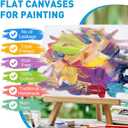 ESRICH Canvas for Painting 11x14, 60 Pack Canvas Boards for Painting Cotton Primed Acid Free Blank Canvas Panels for Beginners & Artist for Oil Paint, Watercolor, Acrylic Paint, Gouache.