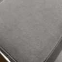 COLAMY Swivel Accent Chair, 34 Inches Wide Upholstered Arm Chair with Plump Back Pillow, Modern Sofa Living Room Chair for Bedroom, Corner, Reading, Grey