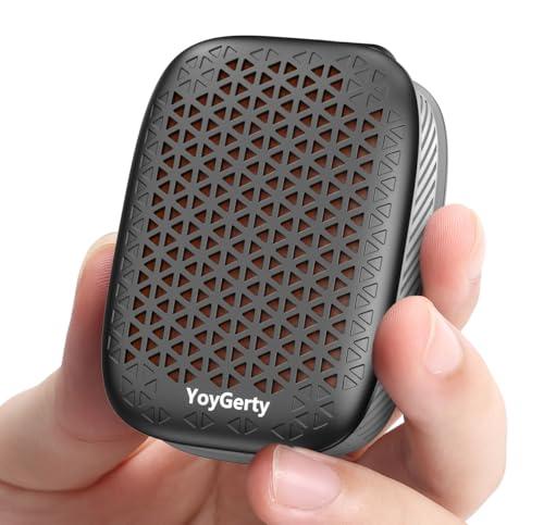 Yoygerty 2026 Upgrade Wearable Bluetooth 5.4 Speaker, IPX7 Waterproof Clip-on Wireless Mini Portable Speakers, Built-in Mic, Hands-Free Music/Calls for Work/Cycling/Home/Party/Outdoor(Black)