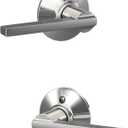 Schlage F10 LAT 625 Latitude Door Lever, Hall & Closet Passage Lock, Bright Chrome