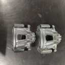 TRQ Front Brake Pad and Rotor Set Ceramic Vented Rotors Calipers Compatible with 2002-2007 Jeep Liberty