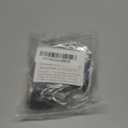 QCAA Reversible Hook, 304 Stainless Steel Cabin Hook Latch & Eye, 2-1/2", Matte Black, 4 Pack, Made in Taiwan