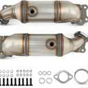 Front Rear Catalytic Converter Compatible with 2011-2019 Chrysler Town & Country Dodge Grand Caravan Journey Avenger 200 3.6L Replace 674121 Without Heat Shield Bracket