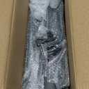 Heavy Duty Fence Post Anchor, Thickened Fence Post Repair Kit, Ground Stakes for Repair Tilted, Broken Wood Posts Support (4-Pack Black)