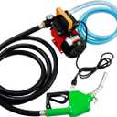 110V 16GPM Electric Fuel Transfer Pump Kit - Self-Priming Diesel/Kerosene/Bio Pump w/Auto Shut-Off Nozzle & Hose, Cast Iron/Aluminum Construction