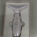 7 Color Galvanic Machines - Red Light Therapy for Face and Neck, Face Massager Tool for Wrinkles, Double Chin, Vibrating Facial Massager with Thermals, White