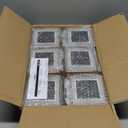 APONUO Solar Post Cap Lights, 12-Pack Fence Post Solar Lights with 20 Lumens 3-Sided Panoramic Glow, IP65 Waterproof Fence, Deck, Patio, Garden Decor, Easy No-Tool Install for 4x4 Posts, Black