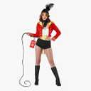 fun shack Womens Circus Ringmaster Costume, Lion Tamer Outfit for Women, Ringmaster Dress, costumes for women, M