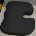 5 STARS UNITED Seat Cushion - Memory Foam Chair Cushion for Tailbone Pain Relief - Ergonomic Support for Coccyx, Sciatica & Butt - Office, Desk & Gaming Chair, Car Seat, Wheelchair, Airplane, Black