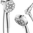 Magnetic Shower Head with Handheld, High Pressure - 6 Spray Modes Handheld Shower Head, Eco-Friendly Magnetic Docking System, 70" Stainless Steel Hose, Tool Free Installation, Chrome (Silver)