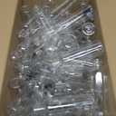 JAPCHET 100 Pcs 2oz Empty Plastic Squeezing Bottles, 60ml Plastic Bottles with Twist Top Cap, Clear Condiment Squeeze Bottles for Oil, Ketchup, Mustard, Sauces, Dressing, Art, Crafts and More