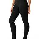 Colorfulkoala Dreamlux No Front Seam Leggings for Women 28" Inseam, High Waisted Buttery Soft Full Length Yoga Pants (XL,Black)