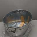 Achla Designs Standard Oval Galvanized Steel Tub