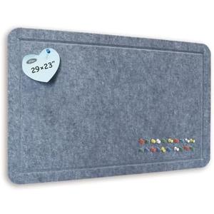 Feltor Cork Board Alternative, 29"x23" Felt Picture Board, Contains 1 Box of 20 Push Pins (Color Random), Better Home Wall Decoration Than Paper Bulletin Board Roll - Gray