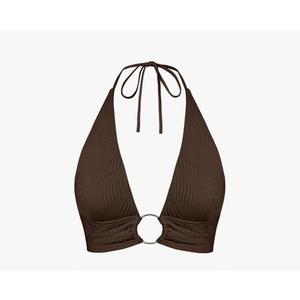 ZAFUL O Ring Halter Bikini Sets for Women High Cut Swimsuits Trendy 2 Piece Bathing Suits M