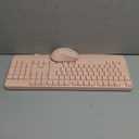 seenda Wireless Bluetooth Keyboard and Mouse Combo, COE200 Ergonomic Wireless Keyboard Mouse with Wrist Rest, Multi-Device Connection, Full-Size Compatible for Computer/Laptop/Mac/MacBook, Pink