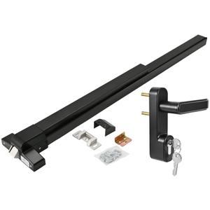 Commercial Push Bar Panic Exit Device with Lever Handle, 304 Stainless Steel, UL10C & ANSI Grade 1 Certified, Emergency Door Hardware (1710P- Push Bar Panic Exit Device+Lever Handle)