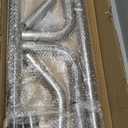 YOLANDO 2'' Mild Steel Custom Exhaust Kit 16 Gauge Tubing Mandrel Bend Pipe Straight & U-Bend Universal 8PCS