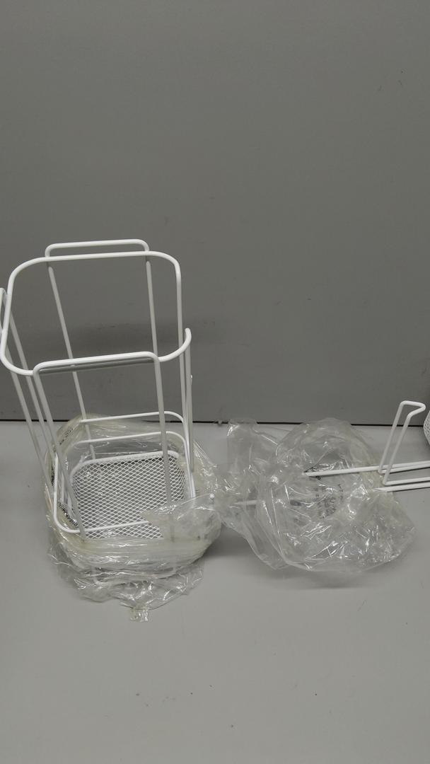 Umbrella Holder Rack Storage Bin Large Capacity Space Saving Umbrella Drain Rack Umbrellas Organizer  White