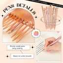 11 Pcs Appreciation Gift Sets Thank You Gifts for Women Female Include 20 oz Tumblers Motivational Journal with 9 Ballpoint Pens(Rose Red,Classic)