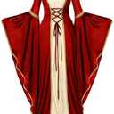 Spooktacular Creations Renaissance Costume Women, Velvet Medieval Dress for Women, Irish Renaissance Dress for Halloween XXL