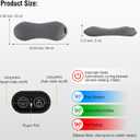 USUIE 3-in-1 Rechargeable Electric Lumbar Support Pillow with Heat & Massage & Traction, Ergonomic Lower Back Massager for Pain Relief Deep Tissue, Ideal for Car/Bed/Sleeping/Office Chair/Travel