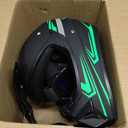 Youth Kids Dirt Bike Motocross Helmet (Goggles Gloves Face Mask) 4PCS Set, DOT Approved Boys Girls Full Face Motorcycle Helmets, ATV BMX MX Mountain Bike Off Road Kid Helmet (Green, M)