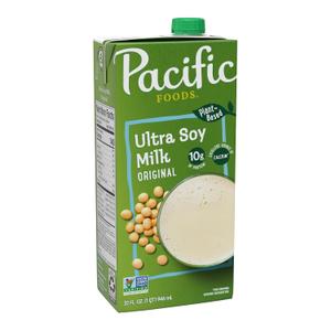 Pacific Foods Original Ultra Soy Milk, Plant Based Milk, 32 oz Carton (32 Fl Oz (Pack of 1)), Best By: 05/30/2026 Pacific Foods Original Ultra Soy Milk, Plant Based Milk, 32 oz Carton (32 Fl Oz (Pack of 1)), Best By: 05/30/2026
