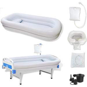 Medical Inflatable Bathtub,Inflatable Bed Bath,Medical PVC Bedside Shower Bathtub Kit,Bed Baths for The Disabled,Suitable for Disabled People, Elderly Pregnant Women, Etc