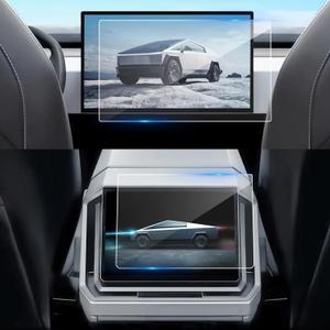 Screen Protector for Cybertruck Front and Rear Screens Screen Protectors Dashboard Touchscreen Infotainment & Back Display Cover for Tesla Cybertruck 2024 Anti Fingerprint