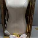 Mannequin Torso for Women, 53"-73" Height Adjustable Dress Form Sewing Mannequin with Golden Metal Stand, Beige