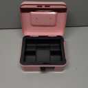 KYODOLED Medium Cash Box with Combination Lock Safe Metal Money Box with Money Tray for Security Lock Box 7.87x 6.30x 3.54Inch Pink Medium