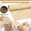 DoubleFill 3 Pack Lauhala Matting Roll 4' x 8' ft Weave Bamboo Wall Panels